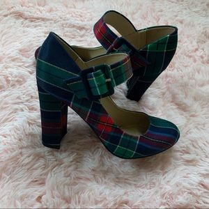 Cato NWT Plaid Heel Pumps Size 8